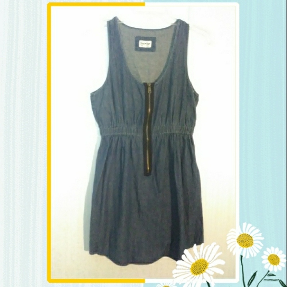 Derek Heart Denim Zip Dress size Medium